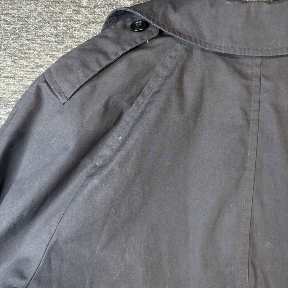 DSCP Quarterdeck Collection Black All Weather Trench Coat Men 38S Liner Military - Picture 9 of 12